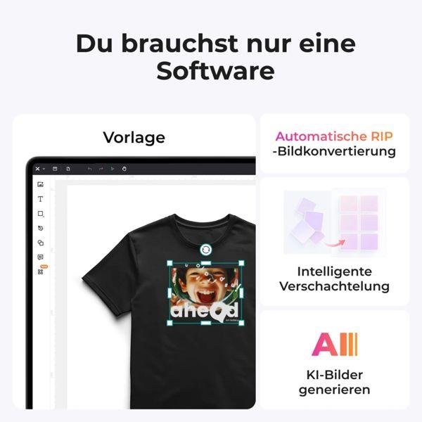 Produktbild XTool X-Tool Textildrucker Stoffdrucker inkl. Ofen – Ready2Use (Thermodirekt)