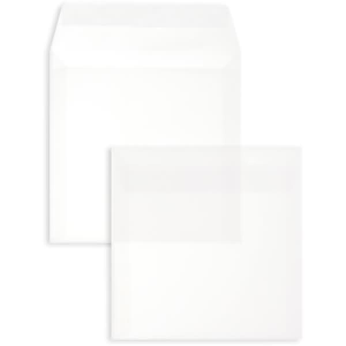 Thumbnail - Blanke, Briefumschlag, Briefumschläge Offset transparent 160x160mm 100g/qm HK VE=100 Stück weiss (100 x)