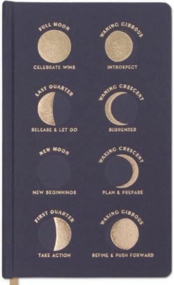 Productafbeelding Designworks Moon Phases Journal (13 x 21 cm, Rijen, Hardcover)