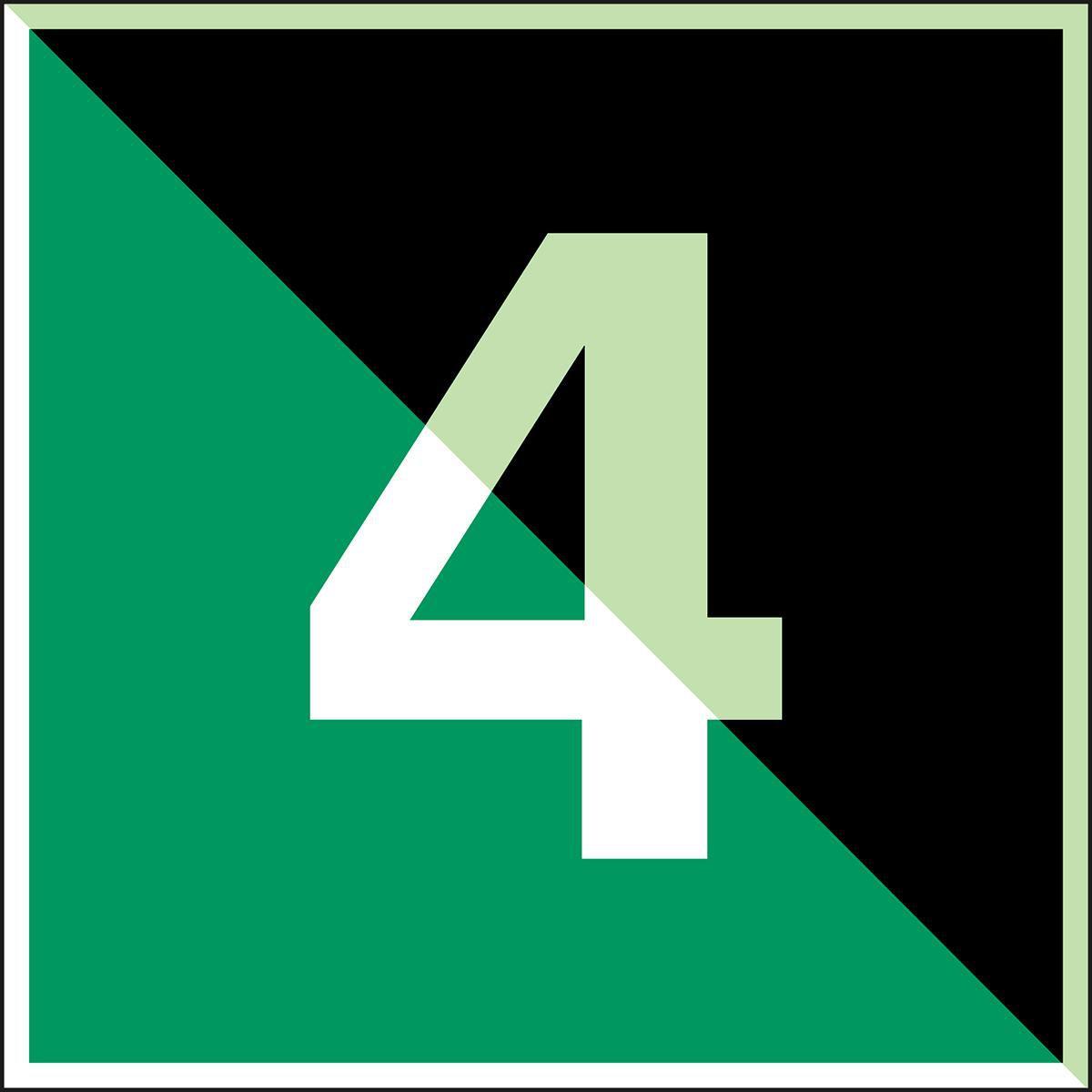 Brady, Sicherheitskennzeichnung, Glow-in-the-dark safety sign