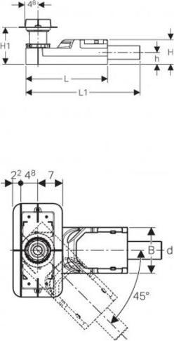 Produktbild Geberit Duschrinnen Rohbauset (900 mm)