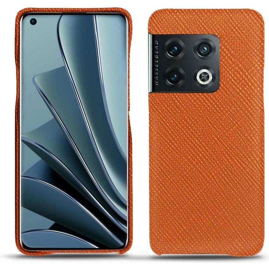 Noreve Lederschutzhülle (OnePlus 10 Pro), Smartphone Hülle, Orange