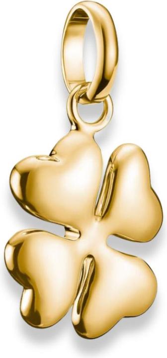 Produktbild Thomas Sabo Charm-Anhänger Glücksklee in 3D Connect vergoldet (Sterling Silber)