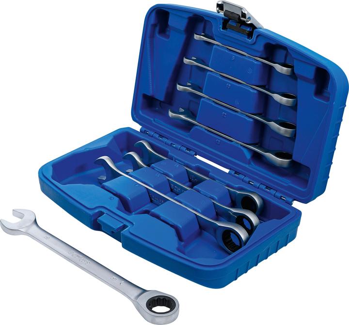 BGS Ratchet Combination Wrench Set 8 - 19 mm 8 pcs. (19 mm, 8 mm, 10 mm, 14 mm, 18 mm, 11 mm, 12 mm, 17 mm, 15 mm, 13 mm, 9 mm, 16 mm)