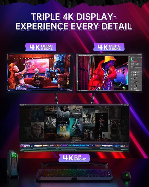 Produktbild AceMagic Mini PC Ryzen 5 5600U (512 GB, 16 GB, AMD Ryzen 5 5600U)