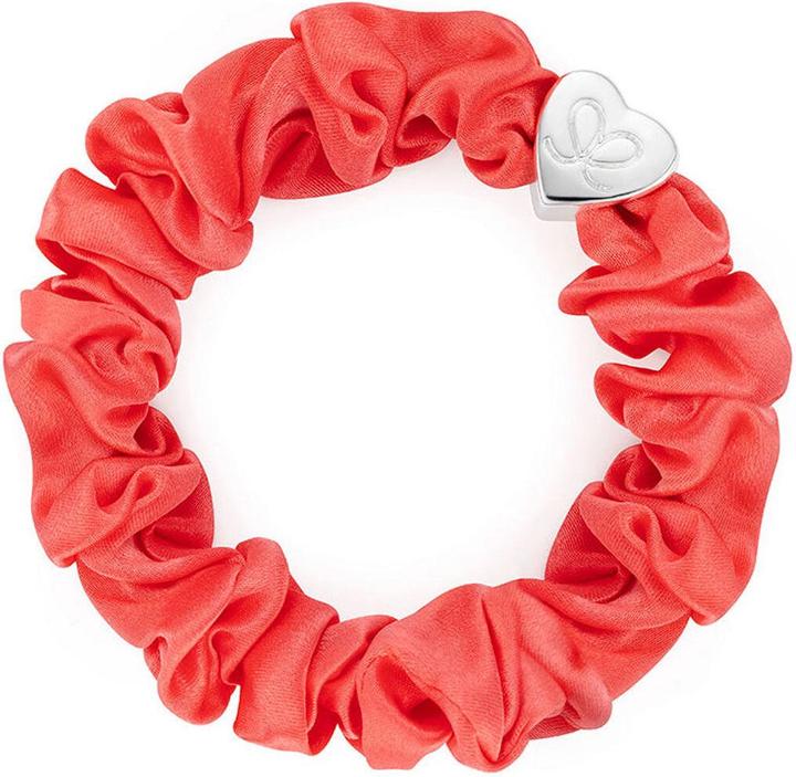 Immagine prodotto By Eloise London Silk Scrunchie Silver Heart (Elastico per capelli)