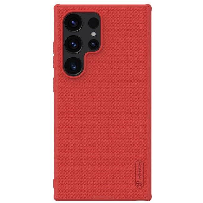 Nillkin Super Frosted Shield Pro Series Hardcase Hülle (Samsung Galaxy S24 Ultra), Smartphone Hülle, Rot