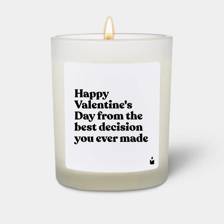 Chatty Candles Duftkerze Flowery Happy Valentine's Day from the best decision you ever made