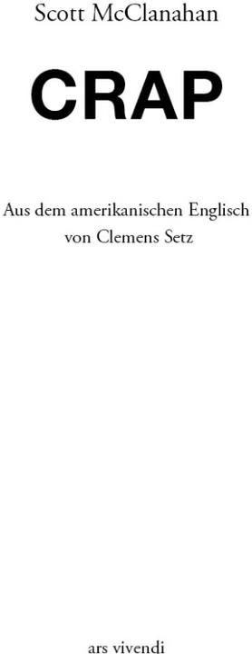 Produktbild Crap (Deutsch, Scott McClanahan, 2021)