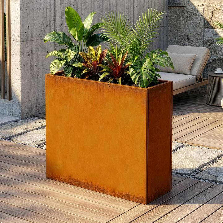 Produktbild Casa.Pro Pflanzkübel Vaargel 82x90x30 cm Cortenstahl Edelrost