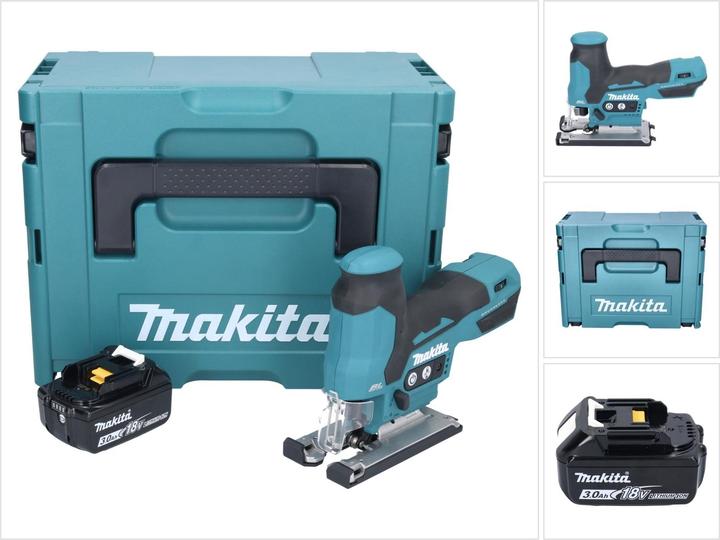 Makita DJV 185 F1J Akku Pendelhubstichsäge 18 V Brushless + 1x Akku 3,0 Ah + Makpac - ohne Ladeger