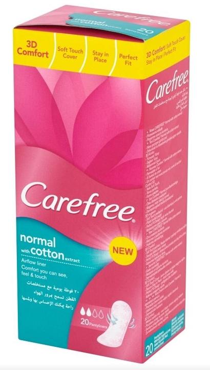 Produktbild Carefree Normal With Cotton Extract Panty Liners 20Pcs (20 x)