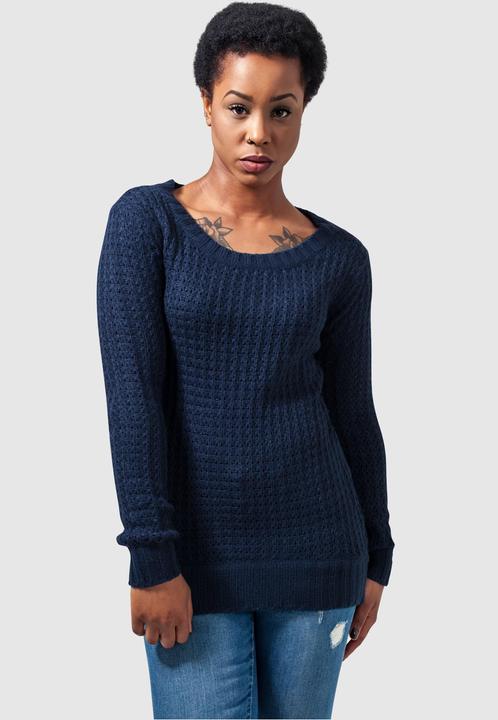 Produktbild Urban Classics Ladies Long Wideneck Sweater (XL)