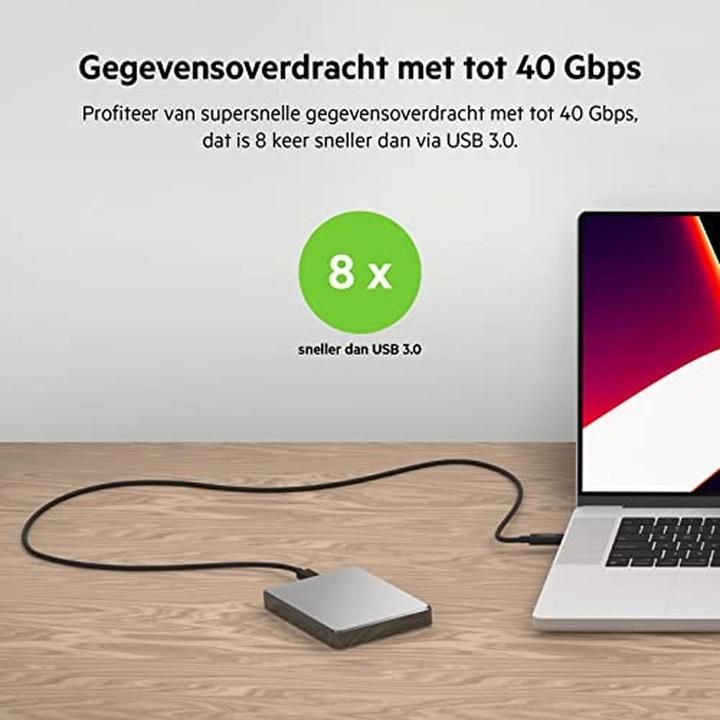 Image du produit Belkin USB C (Thunderbolt 4) - USB-C (Thunderbolt 4) (2 m, USB 4.0, 100 W)