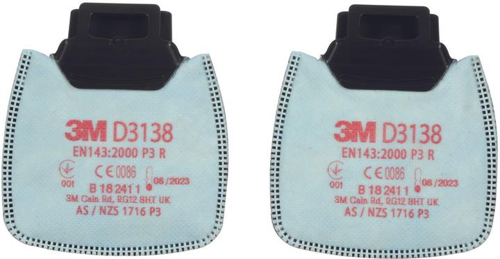 Actual product image 3M Secure Click particle filter with activated carbon (Replacement respirator filter)