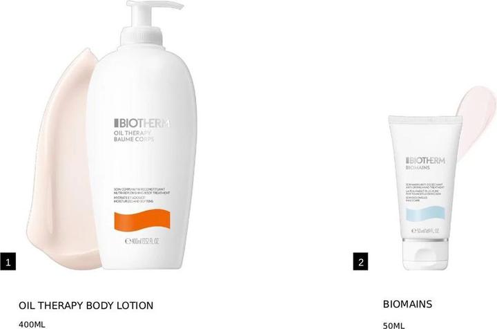Actual product image Biotherm Oil Therapy Set A Luxurious Skincare Set For Body Care (Body care set)
