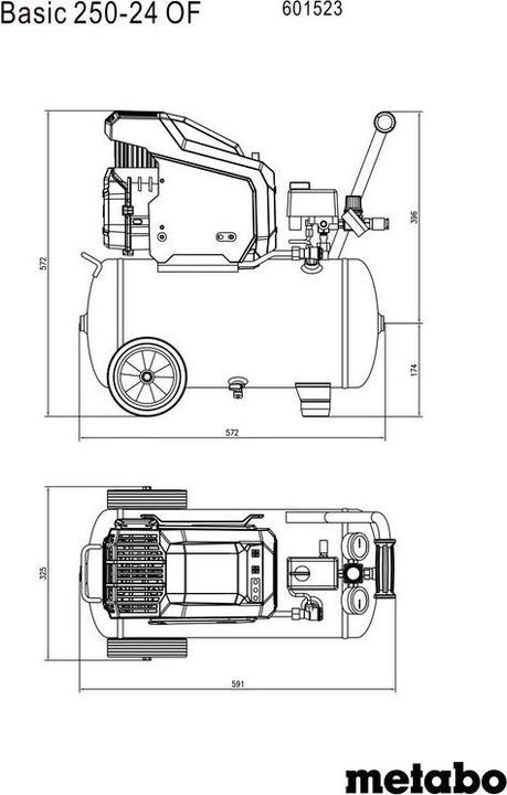 Produktbild Metabo Basic 250-24 OF Kompressor (24 l, 8 Bar)