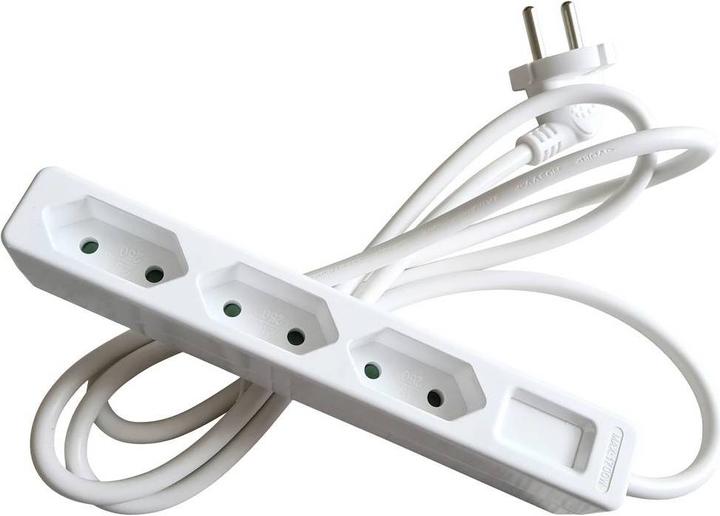Actual product image As - Schwabe Euro socket strip (3x, CEE 7/16, 1.40 m)