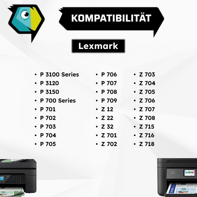 Immagine prodotto Inkadoo Cartucce di stampa compatibili con Lexmark 17G0050E / 50 Cartuccia testina di stampa, nero nero (FC)