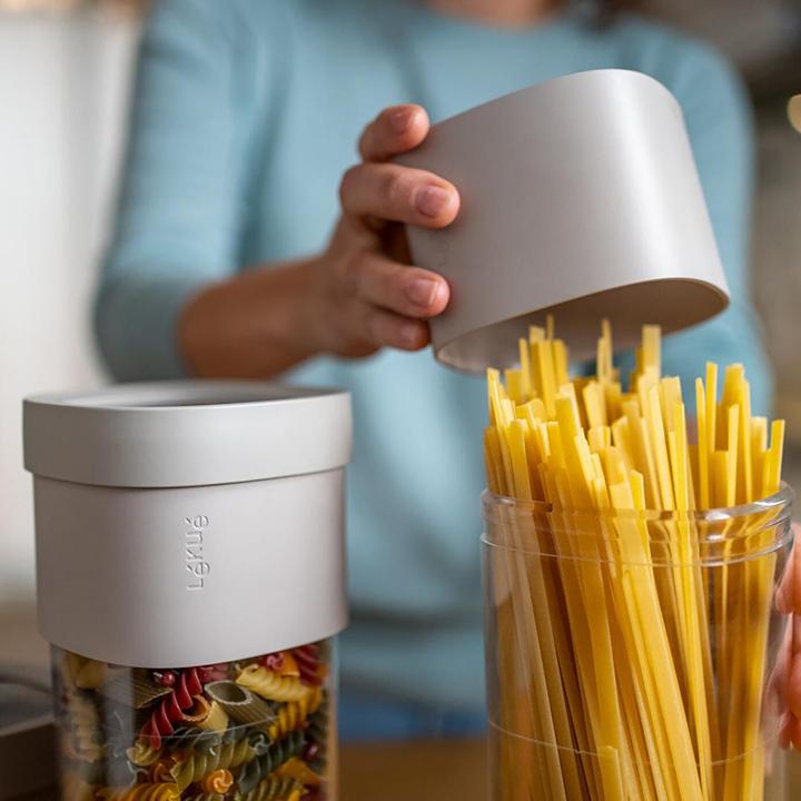 Produktbild Lékué Flip Aufbewahrungsboxen Set beige, 5-tlg. (0.85 l)