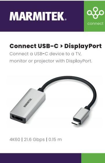 Produktbild Marmitek USB Typ C zu (USB Typ-C, 15 cm)
