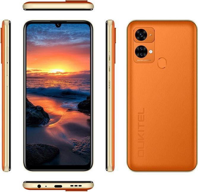 Actual product image Oukitel C33 (256 GB, Black, Orange, 6.80", Hybrid Dual SIM, 4G)