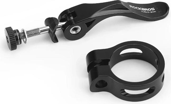 Actual product image Rockbros 41210092001 bicycle seat clamp with quick release - black
