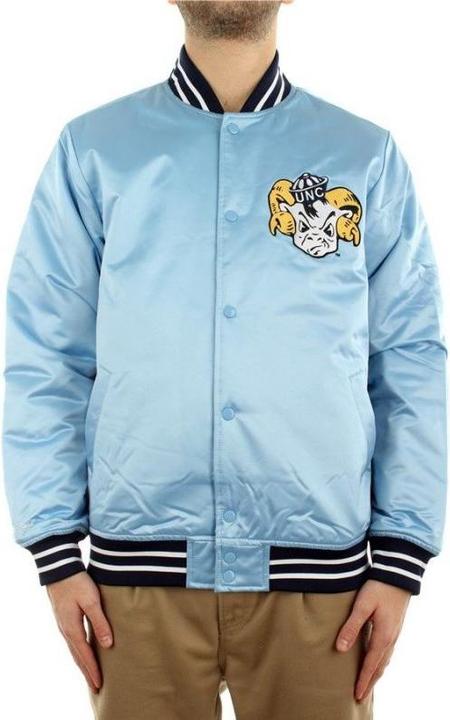 Mitchell & Ness M&N Heavyweight Satin Varsity Veste - North Carolina (S)