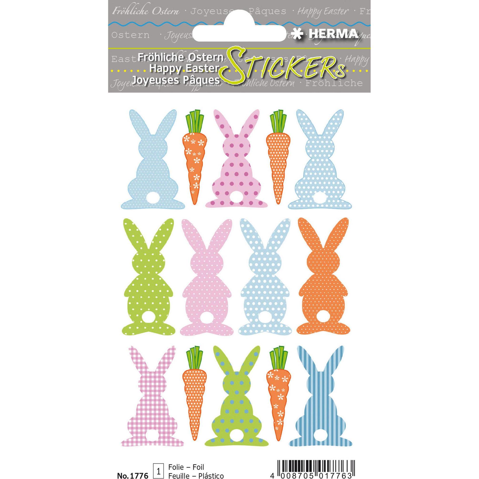 Thumbnail - Herma, Osterdeko, Sticker Ostern Hasenralley (1 x, 1 x 9 x 16 cm)