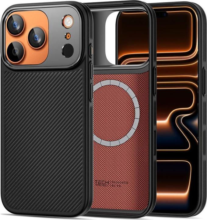 Immagine prodotto Tech-Protect Kevlar Aramid Cc Magsafe Iphone 17 Pro Max Schwarz (Apple iPhone 17 Pro Max)