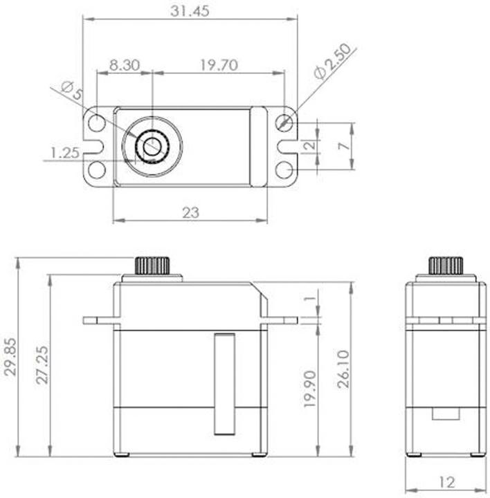 Produktbild Mks hv6125e hv digital servo