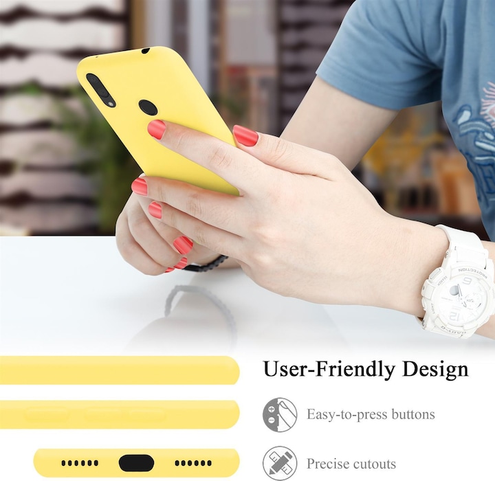 Produktbild Cadorabo TPU Liquid Silicone Case Cover (Huawei Y7 Prime (2019), Huawei Y7 (2019))
