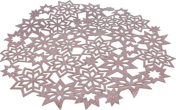 MICA Living Platzmatte Sterne - rosa - ca. 40 cm