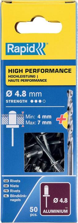 Produktbild Rapid Universal Blindniete Ø 4,8 x 10 mm