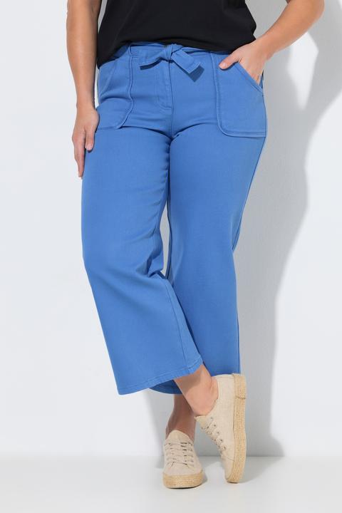 Produktbild Ulla Popken Jeans-Culotte, weites Bein, Elastikbund (60)