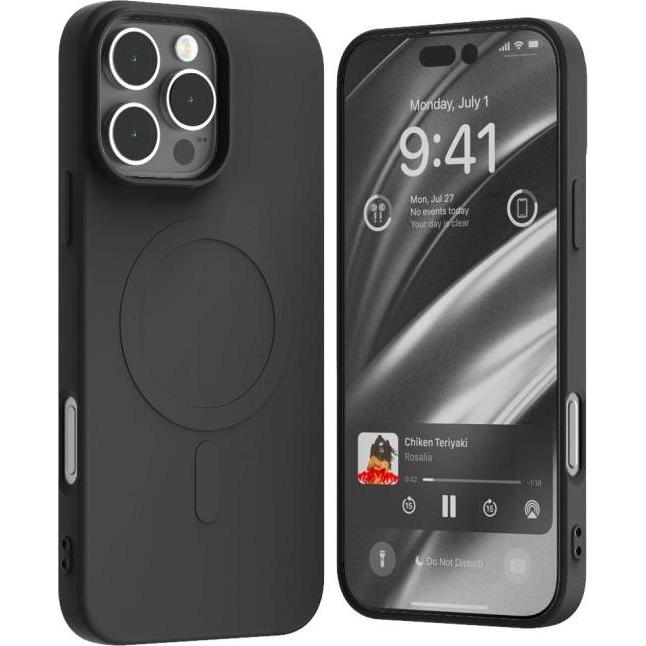 Thumbnail - Goospery Semi Silicone MagSafe Series (Apple iPhone 16 Pro Max), Smartphone Hülle, Schwarz