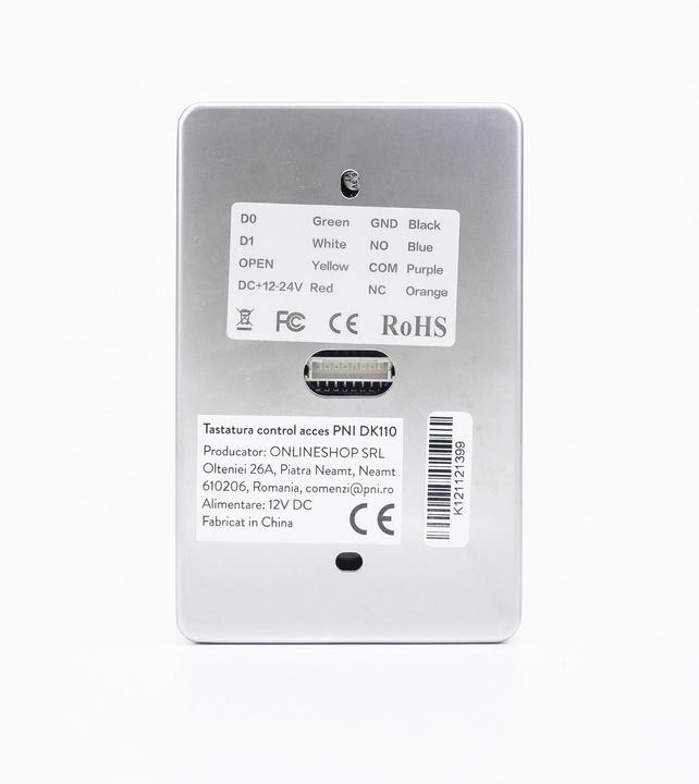 Actual product image PNI Access control keypad DK110, stand-alone, outdoor and indoor, IP54 (Key)