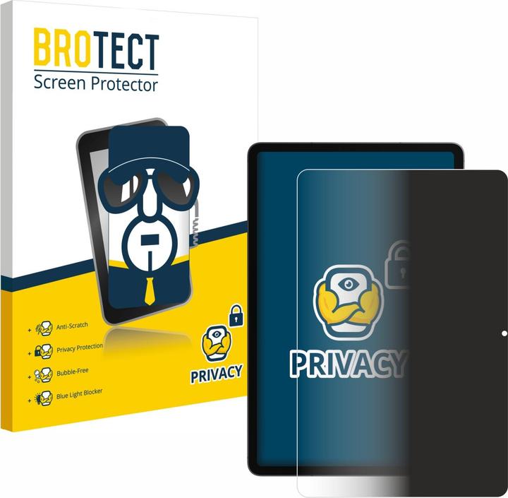 BROTECT Sichtschutzfolie für Samsung Galaxy Tab S11 (Hochformat) Anti-Spy Privacy Folie Blaulicht-Schutz (1 Stück, Galaxy Tab S11)