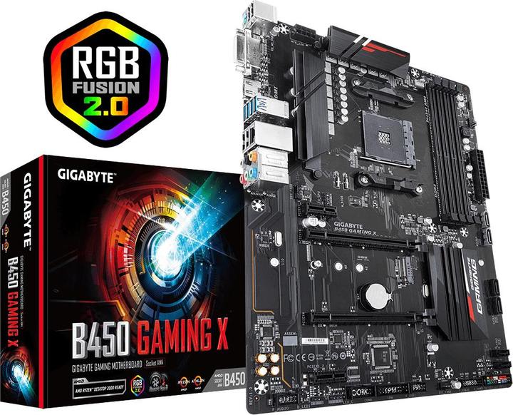Produktbild Gigabyte B450 Gaming X (AM4, AMD B450, ATX)