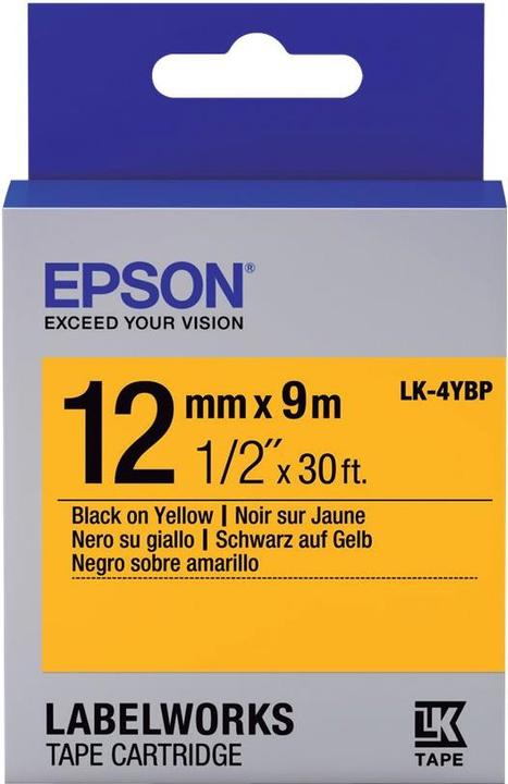 Epson Labelcassette Lk-4ybp (1.20 cm, Geel)