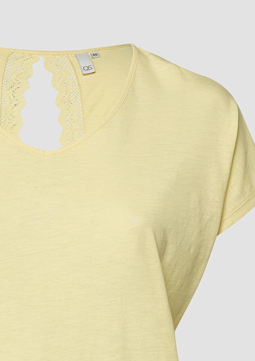 Produktbild s.Oliver Baumwollshirt mit Spitzeneinsatz (44)