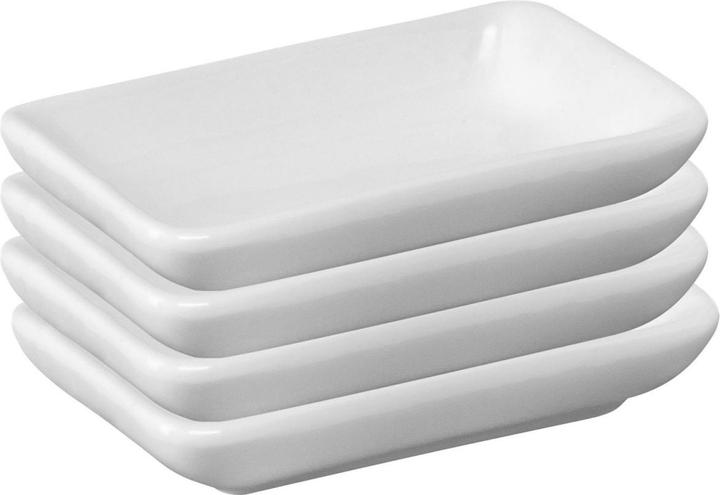 Actual product image Westmark 4 ceramic bowls Tapas and Friends, rectangular, 7.8x5x, 4 s