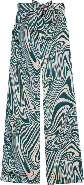 Actual product image La Petite Étoile wide-leg graphical print trousers for iwa (40)