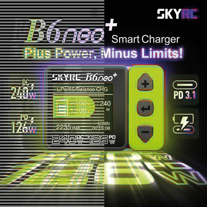 Actual product image SkyRC B6neo+ Ladegerät pink LiPo 1-6s 10A 200W