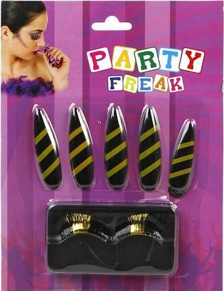 Atosa Nail and False Eyelashes Kit Bee Design (Künstliche Wimpern)