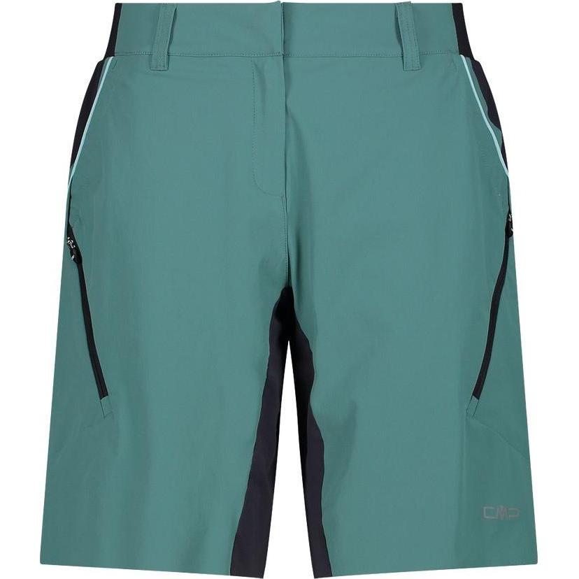 CMP Campagnolo, Damen, Velohosen, Free Bermuda Pant with Inner Mesh (38, S), Grün, S
