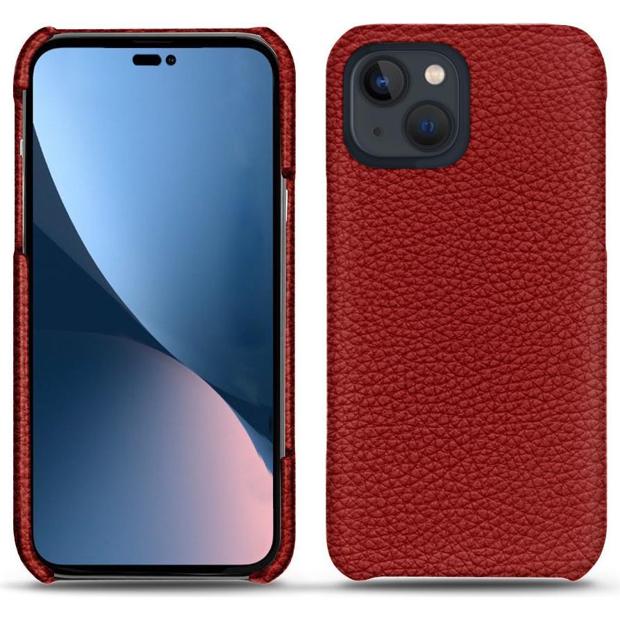 Noreve Lederschutzhülle (Apple iPhone 14 Plus), Smartphone Hülle, Rot