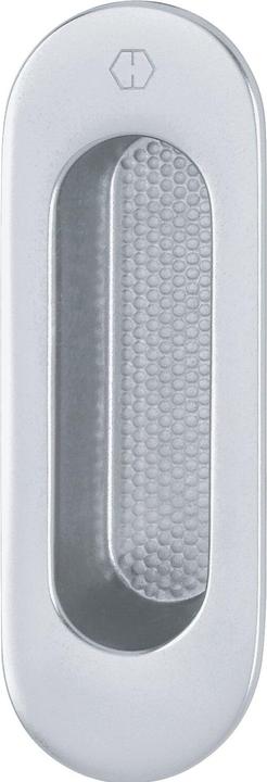 Hoppe Hebeschiebetürmuschel OMEGA aussen oval, Aluminium silber eloxiert