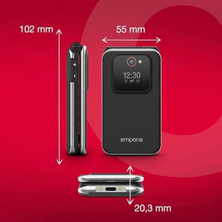Actual product image Emporia JOY LTE V228 New (4G) Red (2.80", 2 Mpx, 4G)