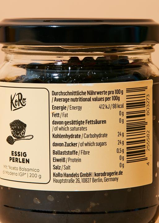 Produktbild KoRo Perlen mit Balsamicoessig aus Modena